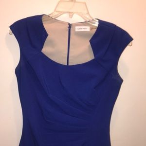 Calvin Klein Blue interview dress